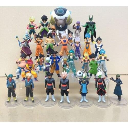 Bandai Anime Dragon Ball HG Gacha Dragon Ball Super PB Limited Zamas Black Goku Broly Badak Model Decoration Gift