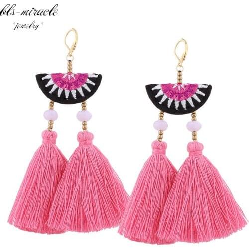 Bls-miracle New fashion accessorie sector three color big tasse l drop earring best gift for lovers girl wholesale E448