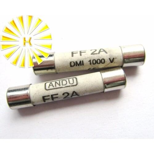 FF2A FF 2A 1000V 6.3*32mm Ceramic Fuse For Multimeter Instrument x 50PCS