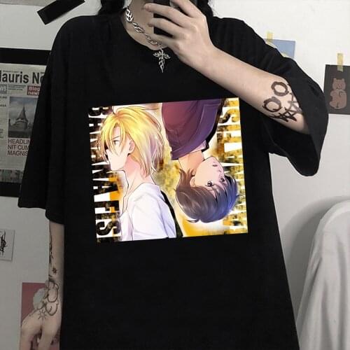 Anime Banana Fish T-shirts Streetswear Short Sleeve Shirt The Disco Syria T Shirt Casual T-Shirt