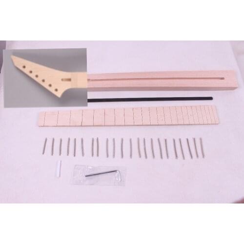 Right hand Electric guitar neck 24 fret 25.5" Maple wood maple Fretboard Floyd rose nut JK- 021