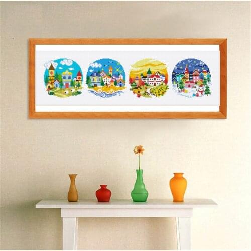 Cross Stitch Set Chinese Cross-stitch Kit Embroidery Needlework Craft Packages Cotton Fabric Floss New Designs Embroidery G85