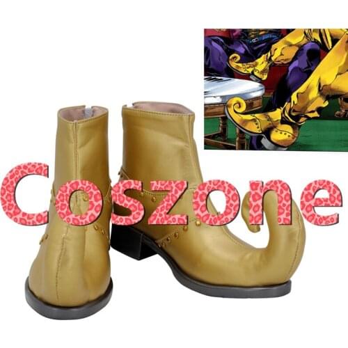 JoJos Bizarre Adventure Part 6 Dio Cosplay Shoes Boots Halloween Cosplay Costume Accessories