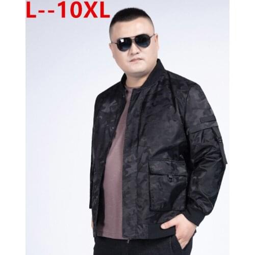 Plus size 10XL 8XL 6XL 5XL Autumn Men Windbreaker Fashion Baseball Jacket Mens Casual Hip Hop Streetwear Male Slim Fit Outwear