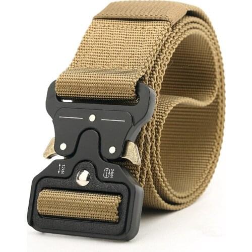 SWAT Military Equipment Knock Off Army Belt Mens Heavy Duty US Soldier Combat Tactical Belts Sturdy 100% Nylon Waistband 4.5cm