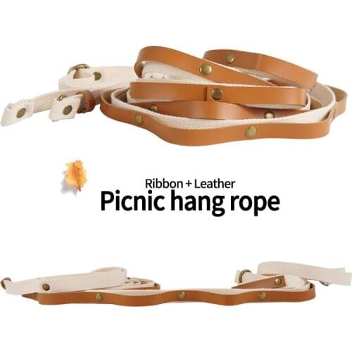 Camping Lanyard with Storage Bag Outdoor Hanger Campsite Storage Strap Camping Tool Sundries Storage Rope Durable SAL99