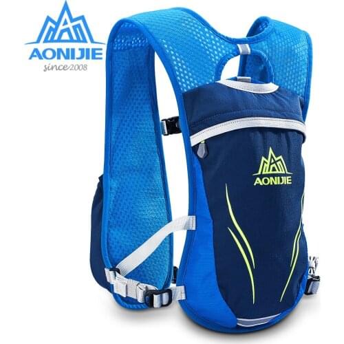 AONIJIE E885 Hydration Backpack Rucksack Bag Vest Harness For 1.5L Water Bladder Hiking Camping Running Marathon Race Sport 5.5L