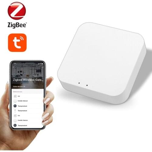 Smart ZigBee Gateway Wireless Gateway Intelligent ZigBee Central Hub APP/Voice Control Linkage up to 60 Sub-devices