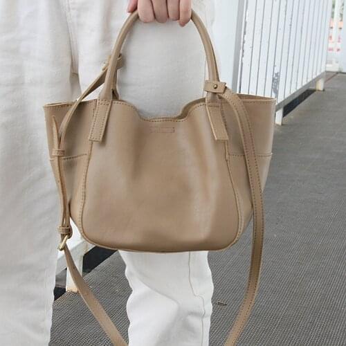 Tote Bags Women Handbags Genuine Cow Leather Female Bag Retro High Quality Shoulder Crossbody Bags For Ladies 2021 New hand bags