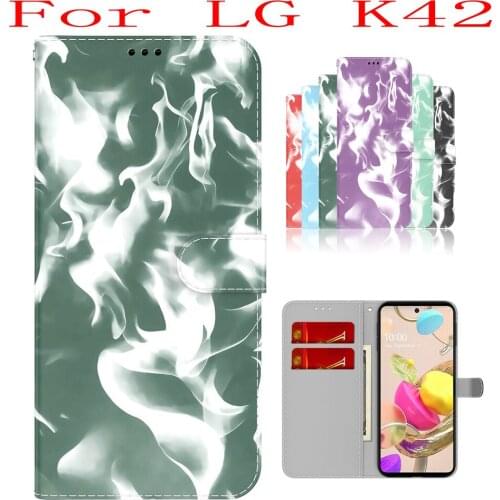 Sunjolly Case for LG K42 Wallet Stand Flip PU Phone Case Cover coque capa LG K42 Case LG K42 Cover