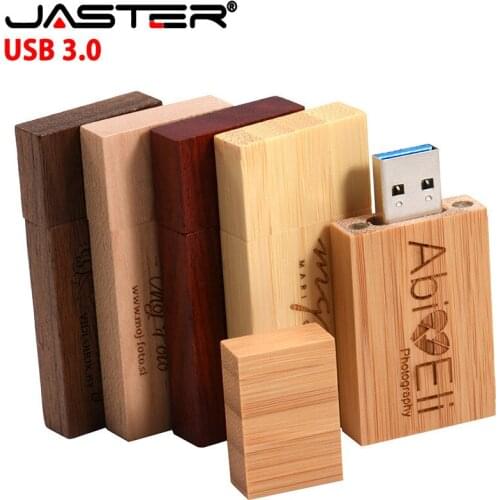 JASTER 5 colour Maple carbonized Walnut wood usb flash drive pendrive 4GB 8GB 16GB 32GB maple usb 3.0 wooden LOGO print