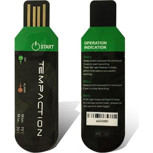 USB Temperature Humidity Data Logger Recorder Storage Temperature Monitoring 12000 Points IP67 Automatically PDF Data Logger