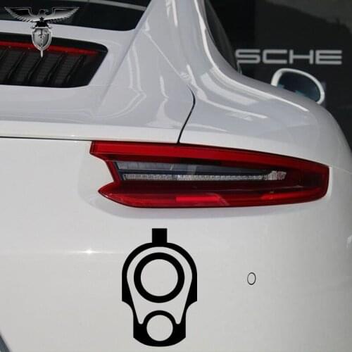 EmpireYing 3 Sizes 8 Colors Pistol Barrel 1911 .45 Barrel Pistol Ammo Car Sticker Motorcycles Laptop Styling Vinyl Decal Gifts