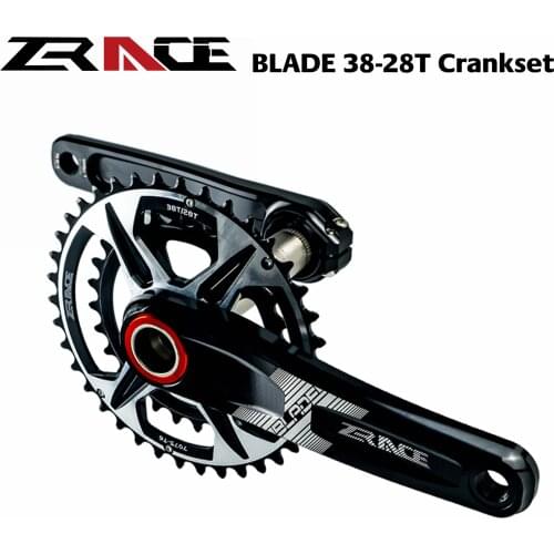 ZRACE Cranksets BLADE 2 x 10 2x11 2x12 Speed Crankset Eagle Tooth for MTB XC / TR / AM 170 / 175mm,38-28T, BB68/73 Chainset