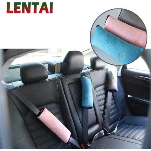 LENTAI 1PC Car seat Child sleep safety belt shoulder pads For Toyota C-Hr Corolla Seat Leon Ford Focus 2 Fiesta Ranger Mazda 3 6