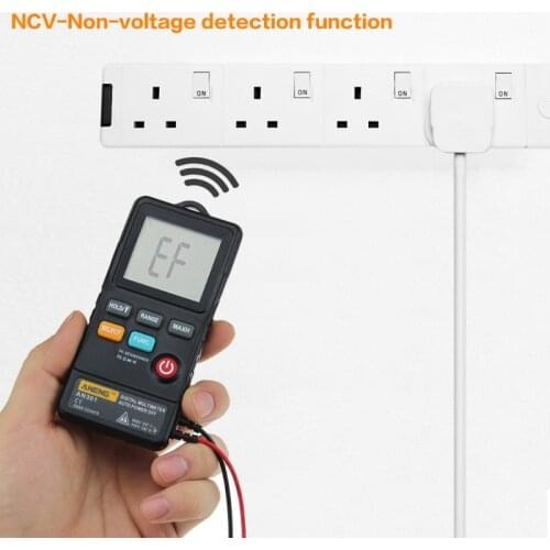 ANENG AN301 Mini Digital Multimeter 1999 Counts Portable AC DC Voltmeter Resistance Ammeter Meter Tester with LED Light63HF
