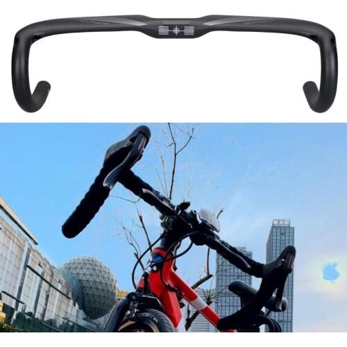 BALUGOE One-piece MTB Handlebar Full Hard Carbon Fiber Non-slip Comfortable Internal Cable Bicycle Parts руль для велосипеда