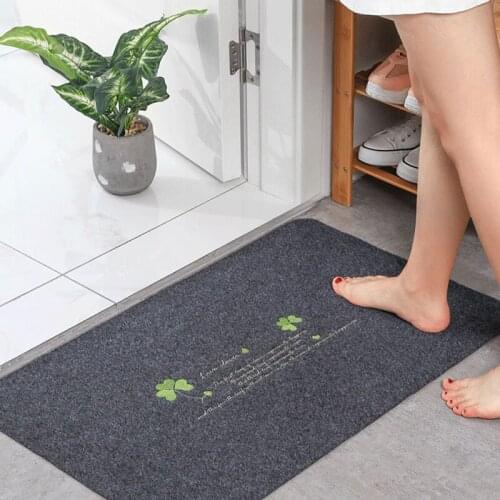 Welcome Entrance door mat Bedroom Corridor Bathroom Kitchen Floor mat non-slip absorbent carpet Clean the soles of the dirt