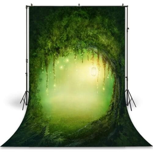 HUAYI Photography Backdrop Newborns Baby Child Photo Booth Background Forest Cartoon Fairy Tale Studio Birthday Backdrop D-8439