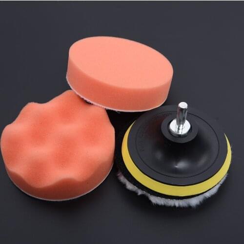 4 Gross Polishing Buffing Pad Tool With Drill Adapter Car Polisher Durable 2019