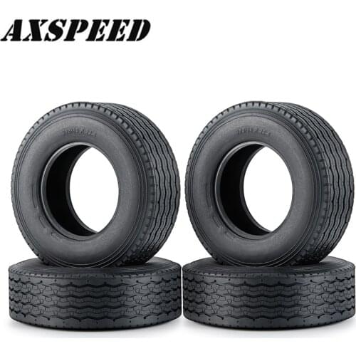 AXSPEED Tamiya Wheels Tires 28mm Rubber Tyre Wheel Tire for 1/14 Tamiya Wheel Rim Hubs RC Rock Crawler Car Parts