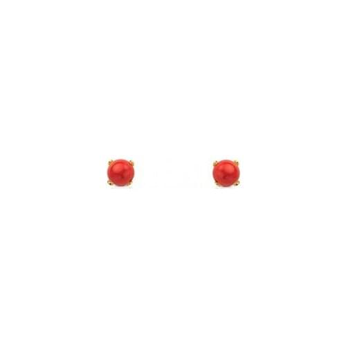 Earrings Bebe Coral 4mm