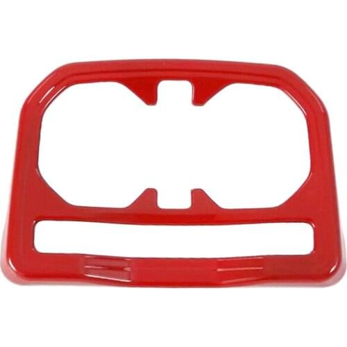 Red Style Rear Seat Drink Cup Holder Trim Cover Bezel Surround Frame Styling for Jeep Wrangler 2018 2019