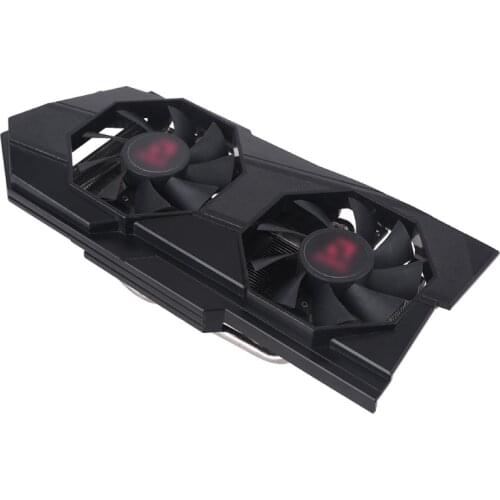 AMDRX570 RX580 RX588 chip graphics cooling fan with shell, RX570 580 GPU cooling panel Graphics Card Cooler Fan