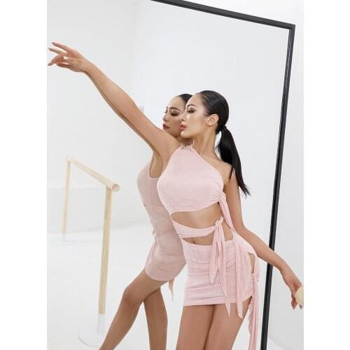 Summer Women Latin Dance Dress One Shoulder Stylish Dance Clothes ZYMdancestyle Stunner Dress #2126 Latest Rumba Chacha Hot Wear