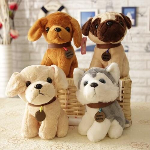 Cute soft Simulation famous dog big schnauzer husky doll plush toy sleeping pillow doll good quality christmase birthday gift