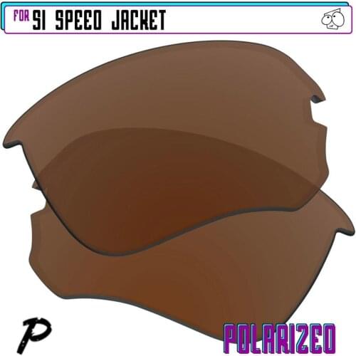 EZReplace Polarized Replacement Lenses for - Oakley Si Speed Jacket Sunglasses - Brown P