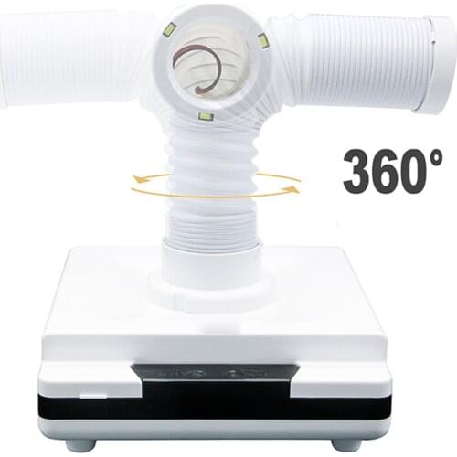 60W Nail Dust Collector Manicure Suction for Nail Drills Salon Accessories Nail Vacuum Cleaner Manicure Dust Collector UK Plug