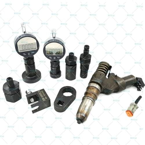 For CumminsS M11 N14 EUI Unit Injector Repair Disassemble , Solenoid Valve Leakage Test, Solenoid Valve Sroke Measure