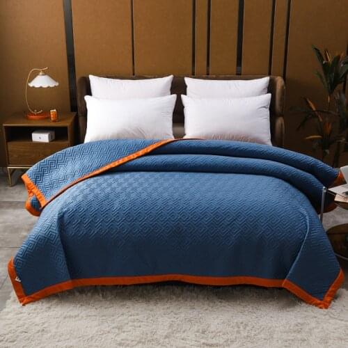 Luxury Bedspread on the bed solid color bed Plaid soft Linens velvet blanket Coverlet bed linen Bedspreads for bed covers sheet