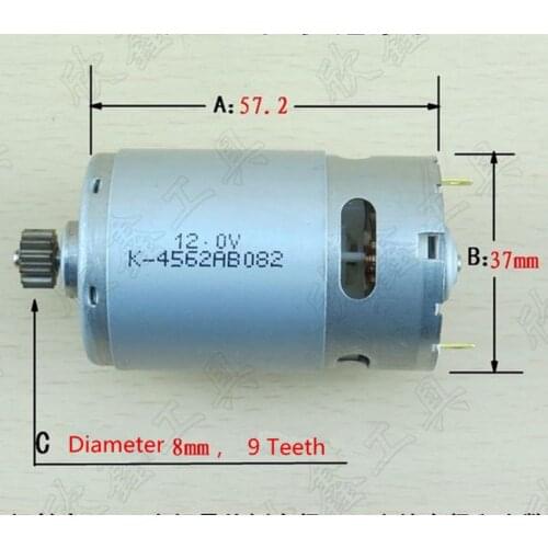 9 Teeth Replacement Motor DC 12V For BOSCH GSR12V GSR12-1 Cordless Drill Driver Batt-Oper Screwdriver GSR12V GSR12-1