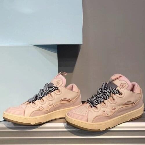 Mixed Colors Sneakers Women Lace Up Casual Shoes New Fashion Running Shoes Street Style Chic Luxury Brand Designer Woman Shoe