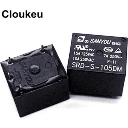 SRD-S-105DM 5VDC 10A Relay DIP4
