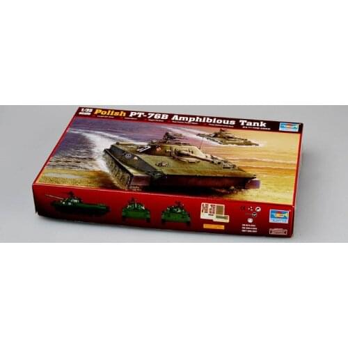 Trumpeter 00382 1/35 Polish PT-76B Amphibious Tank DIY Model Kit Armored Car TH06765-SMT2