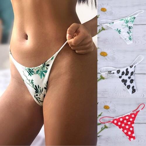 3PC Womens Sexy Lingerie Sexy Underpants Comfort Low-Rise Soft T-Back G-String Panties Panties for Women