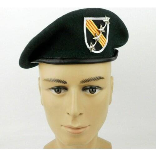 Vietnam War Us Army 5st Special Forces Group Green Beret Cap Insignia Hat M Military Store