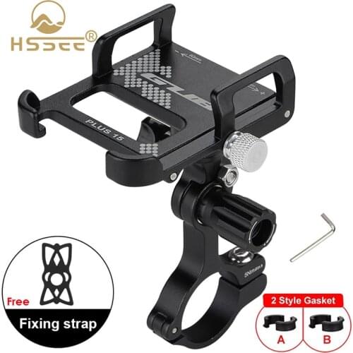 360°Rotating Convenient Bicycle Phone Holder Solid Aluminum Alloy Bike Phone Support MTB Electric Scooter Cycling Accessories