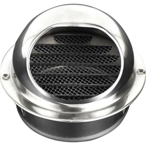 1PC Round Air Vent Grille Wall Vent Outlet Air Vent Grille 100mm/150mm Accessory Stainless Steel Home Wall Vents Heat Transfer