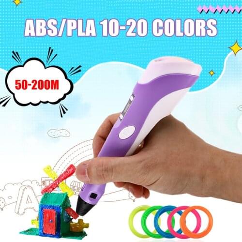 3D Pen Original DIY 3D Printing Pen With 1.75mm ABS Filament Creative Toy Birthday Gift For Kids Design Drawing