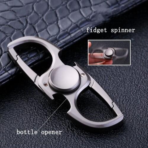 Fidget spinner keychain key ring bottle opener handspinner finger spinner key chain key holder llaveros hombre free shipping