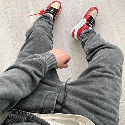 Water wash Retro Represent Pants Men Women 1:1 Best Quality Vintage Represent Sweatpants Drawstring High Street Cargo Overalls