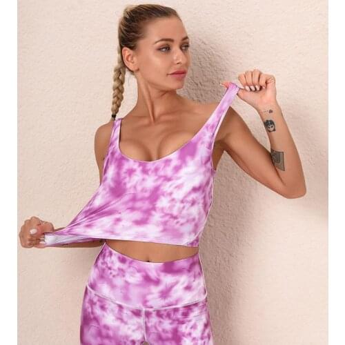 ATHVOTAR Digital Printing Sexy Bra Women Fitness Backless Push Up Women Bras Sporty Shockproof Top Gym Bras