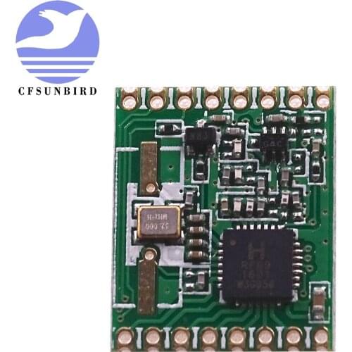 CFsunbird 1pcs/lot RFM69HW RFM69H FSK transceiver module 20dBm Frequency 433MHZ 315MHZ 868MHZ 915MHZ