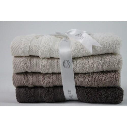 Pure Curling Dobby 100% Cotton 30x50 cm Hand Towel 4 Piece Kitchen Towel Sport Towel Car Towel Bathroom