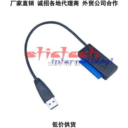 By dhl or ems 100pcs 35cm USB 3.0 TO 2.5" SSD HDD SATA 3.0 Adapter Data Cable Cord Wire For Hard Drive Internal to External