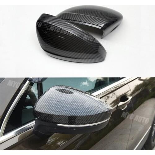 For Volkswagen VW Tiguan Replacement Style Carbon Fiber Look Style Rear View Mirror Cover 2009-2016 2017 2018 2019